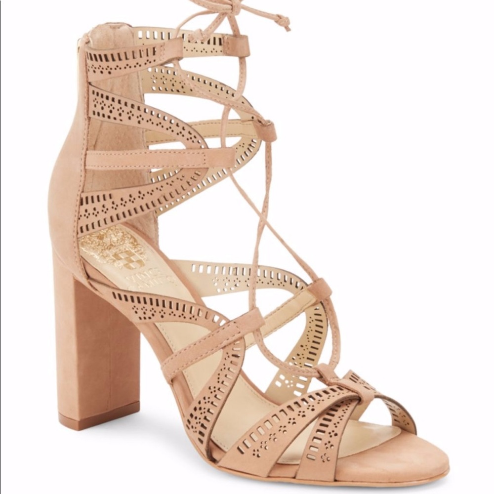 Vince Camino Lace-Up Block Heel